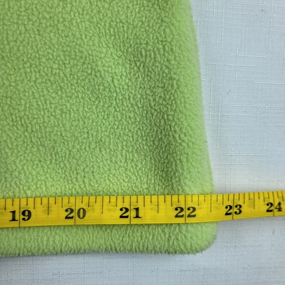 LL Bean Fleece VEST Womens Size XL Light Green Full Zip Sleeveless Collarless - Picture 7 of 14